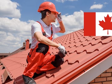 Trabaja en Canadá colocando tejas en techos y gana $30,800; sin inglés ni francés