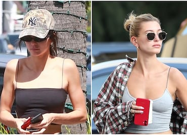 Kendall Jenner y Hailey Bieber se lucen con leggings en LA