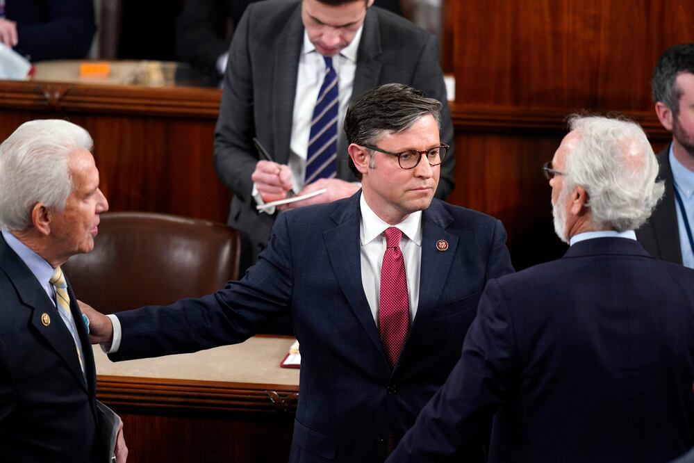 El trumpista Mike Johnson es elegido nuevo presidente de la Cámara Baja de EE.UU. (AP Photo/Alex Brandon)