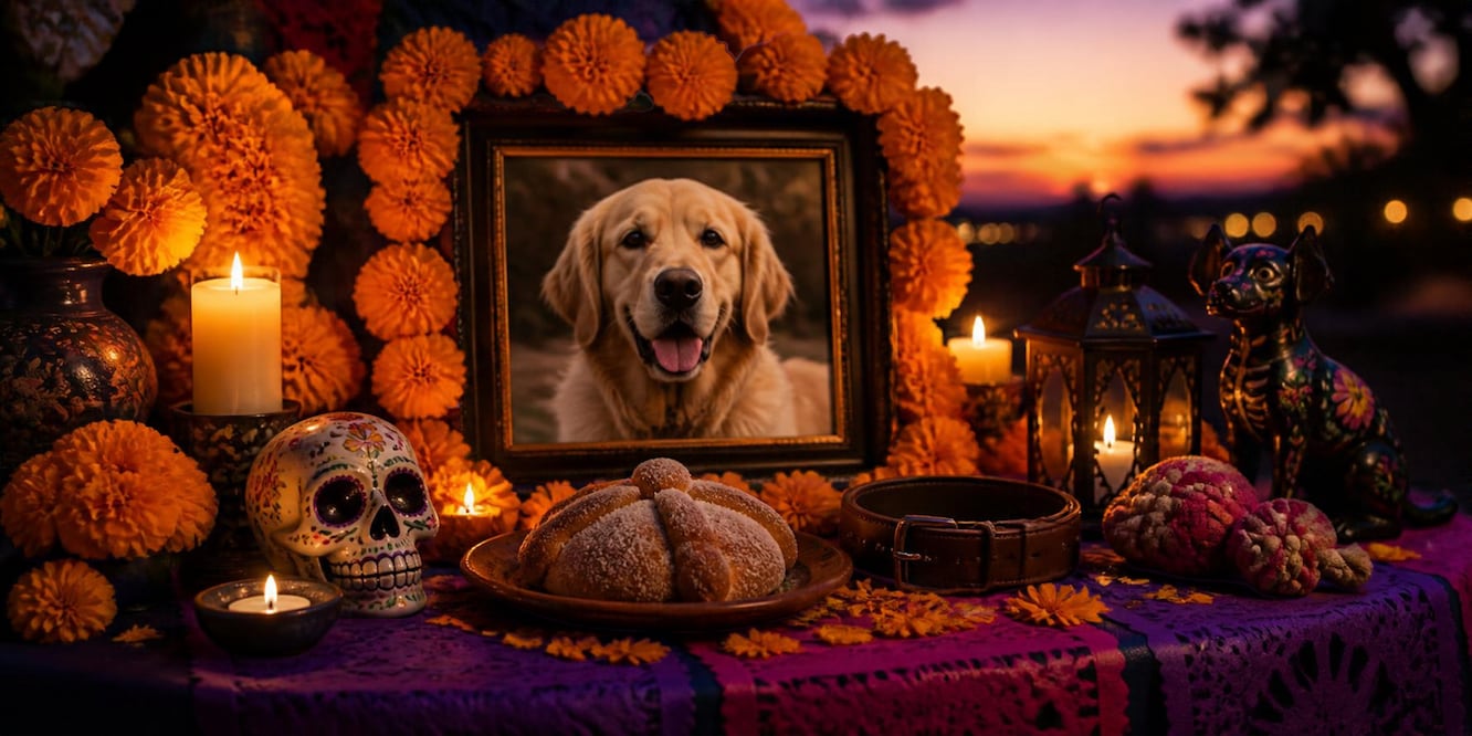 ¿Cuándo es el Día de Muertos para mascotas? La fecha para recordar a perros y gatos en 2026. Foto: CANVA IA