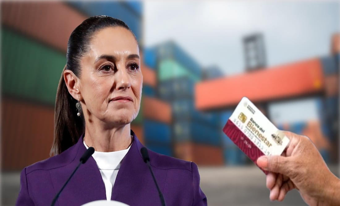 Pago de la Pensión Bienestar, ¿en riesgo por aranceles de Estados Unidos? Sheinbaum responde. Foto: EFE / Banco del Bienestar
