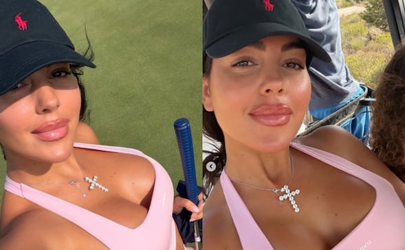 Georgina Rodríguez presume escote de infarto y conquista Instagram con atrevido look deportivo
