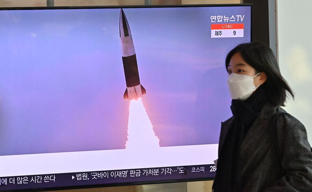 Inteligencia surcoreana prevé ensayo de Corea del Norte de misil intercontinental. Foto: AFP