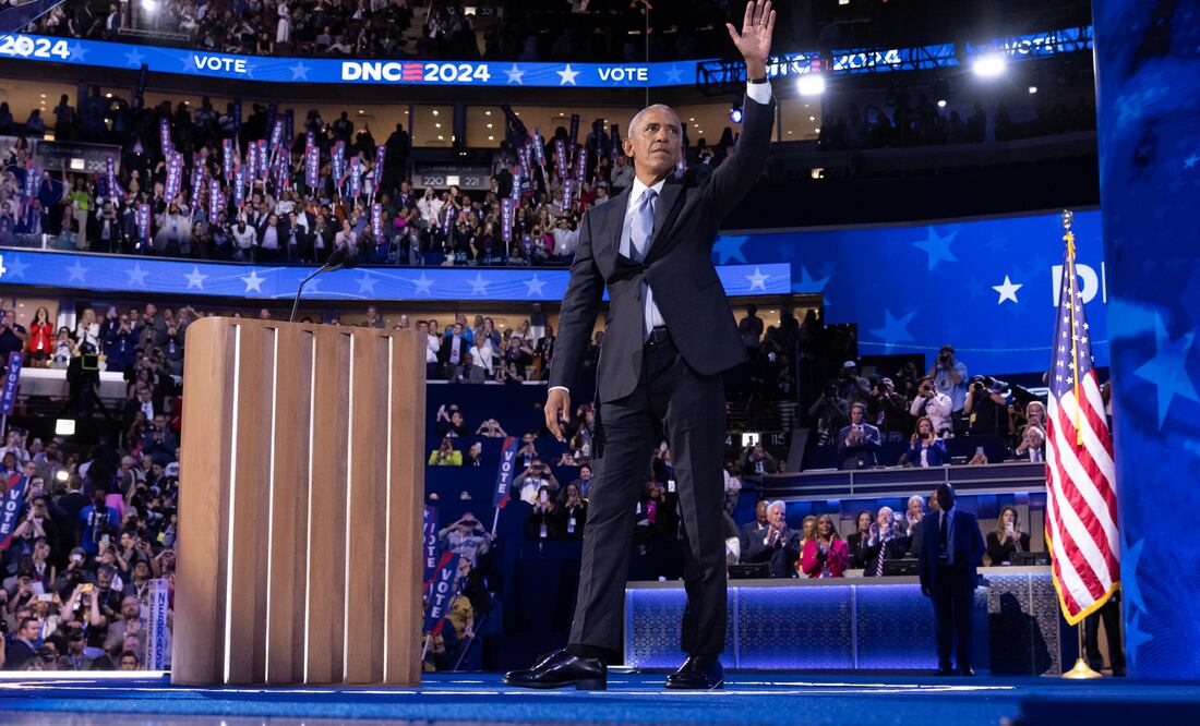 Obama impulsa a Kamala Harris: "Estados Unidos está listo para una presidenta". EFE/EPA/MICHAEL REYNOLDS