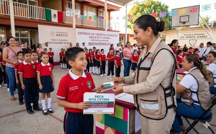 ¡Que no se te pase! Las escuelas que reciben la tarjeta de la Beca Rita Cetina hoy lunes 18 de mayo