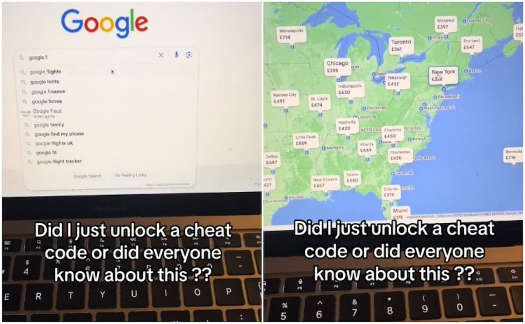 Una influencer británica causó sensación con el hack para viajar a bajo costo. Foto tomada de video.