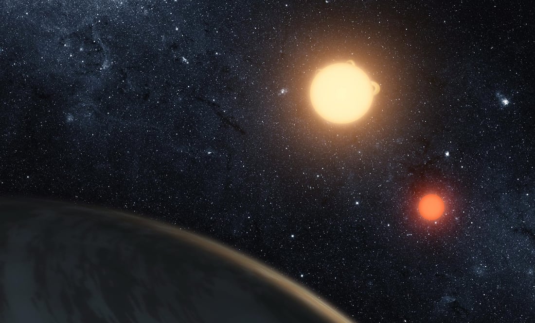 Encuentra un nuevo planeta que orbita dos estrellas, similar a “Tatooine”. Foto: EFE/T. PYLE/NASA/JPL-Caltech/SOLO USO EDITORIAL