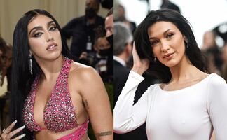 Hija de Madonna y Bella Hadid seducen para Mugler con catsuits transparentes