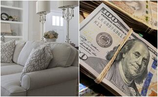 Mujer encuentra $36 mil dólares escondidos en su sofá de segunda mano 