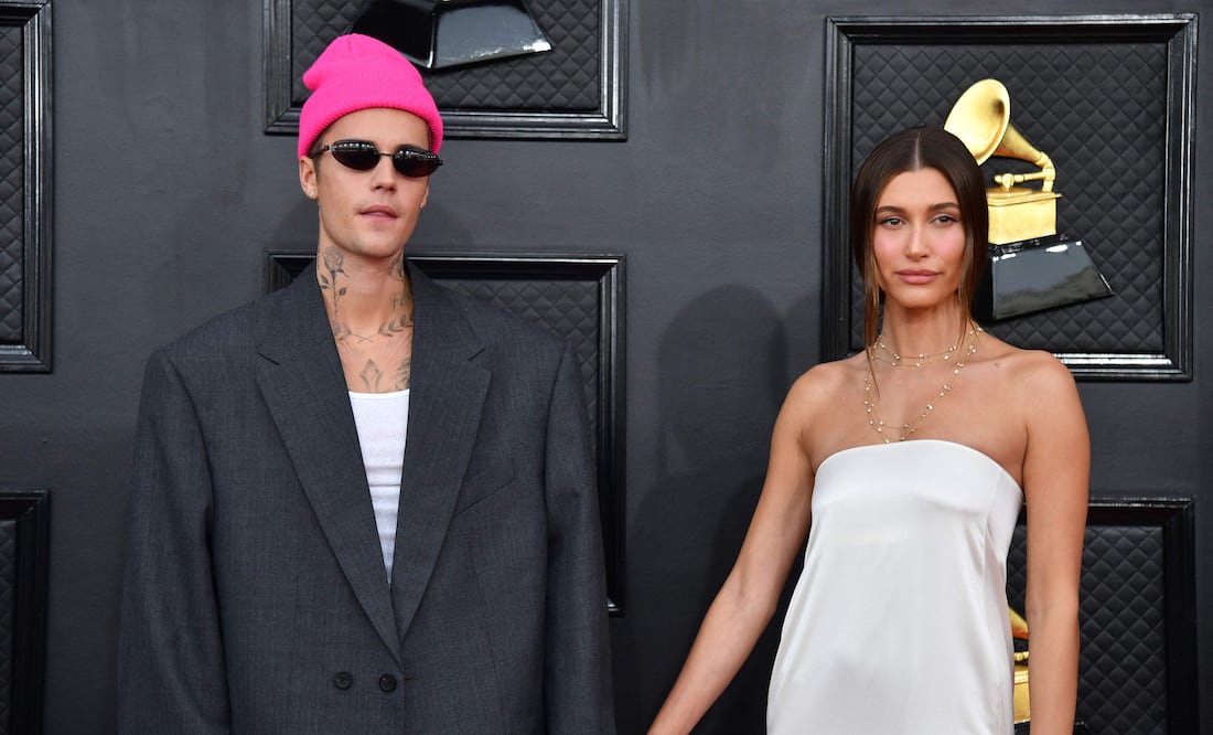 Hailey y Justin Bieber. Una historia de amor que se extiende a pesar de rumores de separación. Foto: ANGELA WEISS / AFP