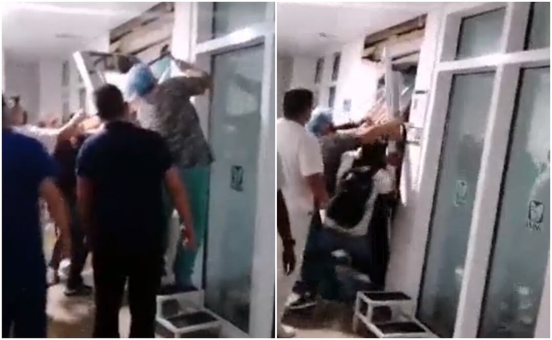 Muere niña al quedar atrapada en elevador de una clínica del IMSS . Foto: tomada de Twitter