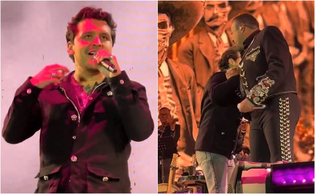 Christian Nodal canta con Pepe Aguilar y lo critican por subir de peso: “Cazzu te tenía mejor”. Foto: TikTok