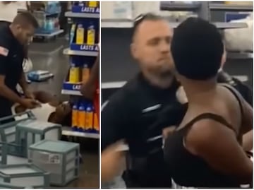 Video. Policía de NY golpea a afroamericana por agredir a empleados de Walmart