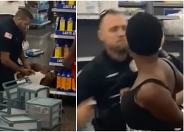 Video. Policía de NY golpea a afroamericana por agredir a empleados de Walmart