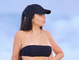 Kim Kardashian y el pequeño bikini con el que arrasó en Bahamas