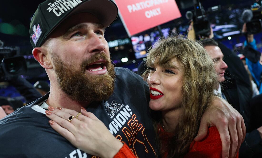 Taylor Swift responde a hater que le gritó ‘’has arruinado la NFL’’ tras el triunfo de Kansas City Chief. Foto: Photo by Patrick Smith / GETTY IMAGES NORTH AMERICA / Getty Images via AFP)