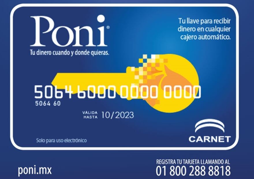 Esta tarjeta te permite cobrar remesas en cajeros automáticos