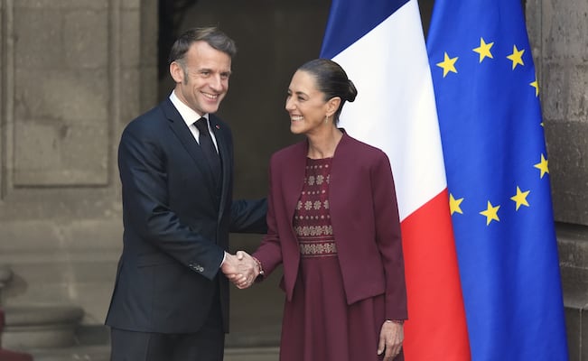 Histórico encuentro en Palacio Nacional: Macron llega a México para fortalecer lazos políticos, económicos y culturales