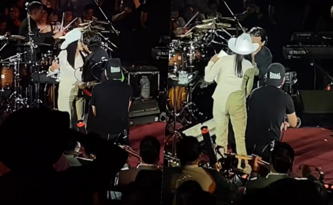 Christian Nodal se hace viral en redes por supuestamente besar a fan en la boca, ¿y Ángela? Foto: Tiktok