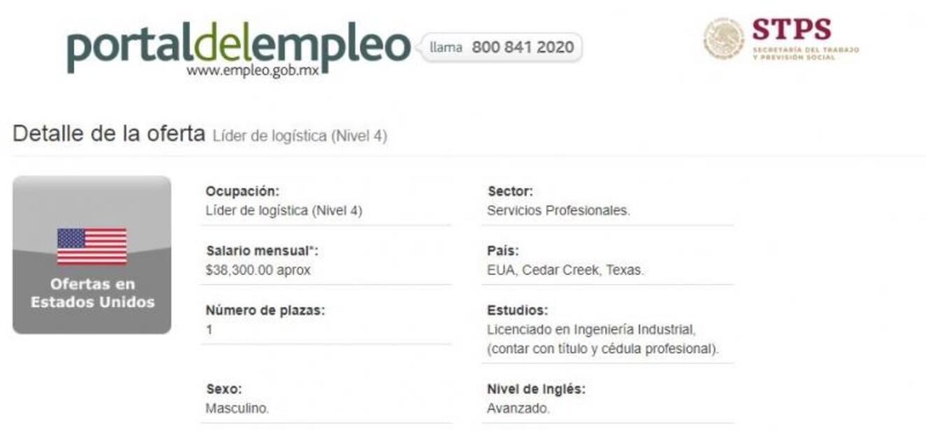 Solicitan ingeniero industrial mexicano para trabajar en Texas