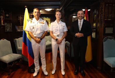 La princesa Leonor, abanderada de honor en el Juan Sebastián Elcano