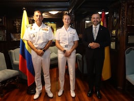 La princesa Leonor, abanderada de honor en el Juan Sebastián Elcano