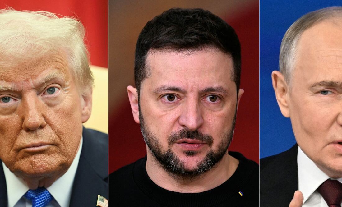 Trump dice que él y Putin han acordado comenzar negociaciones para poner fin a guerra en Ucrania. (Photo by AFP)