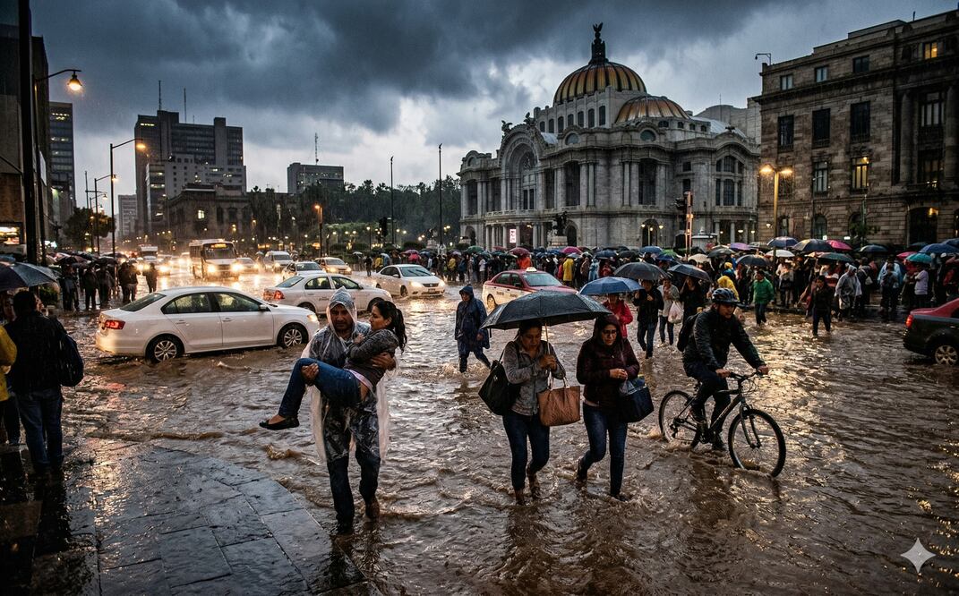 ¿Tormenta Negra en México? El fenómeno viral que alarma y lo que realmente significa. Foto: IA