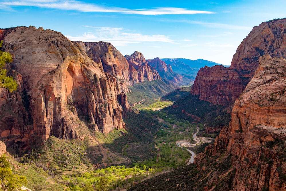 View from Angels Landing, Zion National Park, Utah /iStock/ evenfh