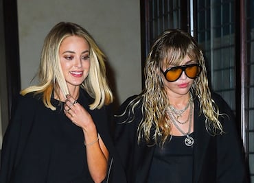 Miley Cyrus y su novia arrasan con atuendos braless y de cuero en NY