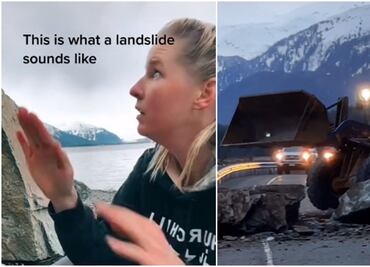 Mujer de Alaska corre por su vida al escuchar un deslizamiento de tierra que iba hacia ella