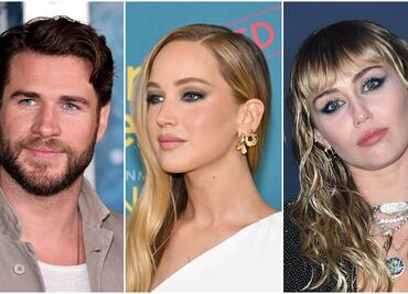 Jennifer Lawrence habla de ser la tercera en discordia en relación de Liam Hemsworth y Miley Cyrus
