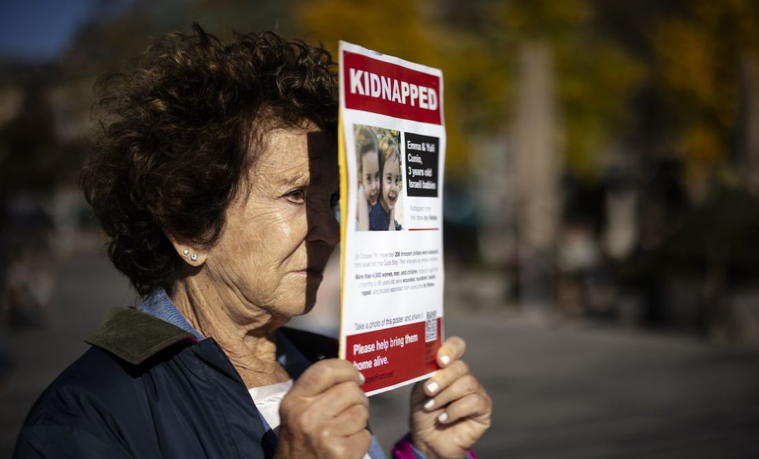 Protesta por los rehenes israelitas. Foto: EFE/MICHAEL BUHOLZER