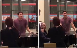 Video. Captan a Justin Trudeau cantando ‘Bohemian Rhapsody’ antes del funeral de la Reina