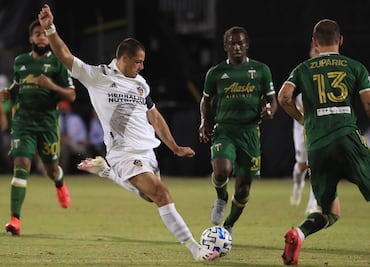 MLS: "Chicharito" se estrena como goleador pero Galaxy cae ante Portland
