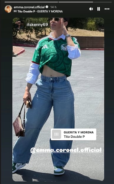 Emma Coronel celebra triunfo Selección Mexicana. Foto: Tomada de Instagram @emma.coronel.official