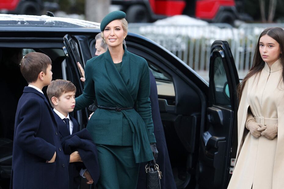 Ivanka y Melania Trump, son el epítome de la elegancia en la investidura de Donald Trump. Foto: AFP