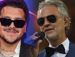 El único mexicano; Christian Nodal cantará con Andrea Bocelli en su 30 aniversario de carrera