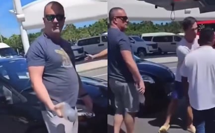 VIDEO: extranjero agrede a trabajador mexicano en Cancún tras choque vehicular