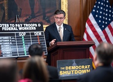¡Caos en Washington! 🇺🇸 Mike Johnson amenaza con el cierre de gobierno más largo de la historia y culpa a los demócratas