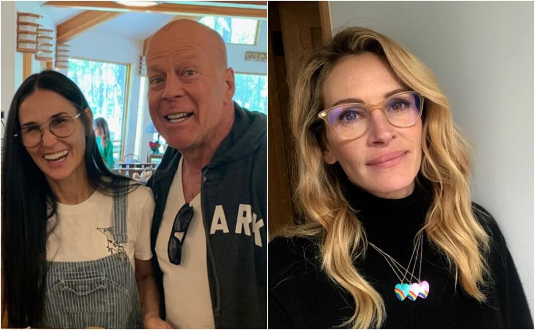 Solidaridad de Hollywood: Julia Roberts ofrece ayuda en el cuidado de Bruce Willis Foto: Demi Moore IG / Julia Roberts IG