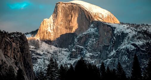 El parque Yosemite se cubre de nieve en plena primavera