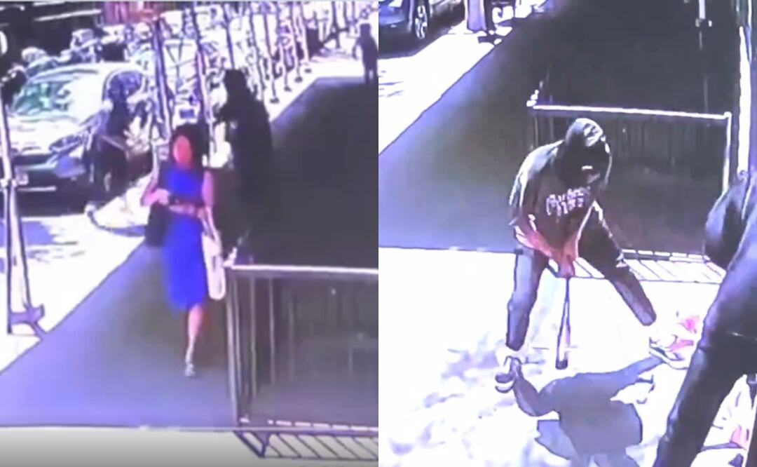 Hombres golpean a personas aleatorias con bates de béisbol en Nueva York, Dallas y Massachusetts. Foto: Captura X