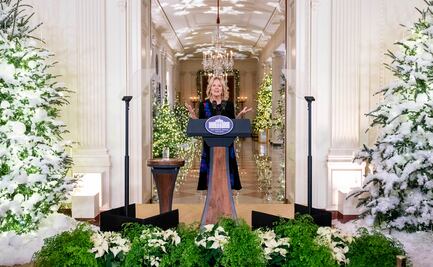 La Navidad llega a la Casa Blanca con más de 70 abetos y 83,000 luces