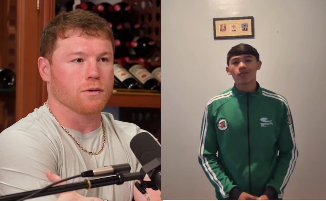 Canelo Álvarez sorprende con un enorme gesto: pagará el viaje de un joven que representará a México. Foto: Josué Zepeda y Canelo Álvarez IG.
