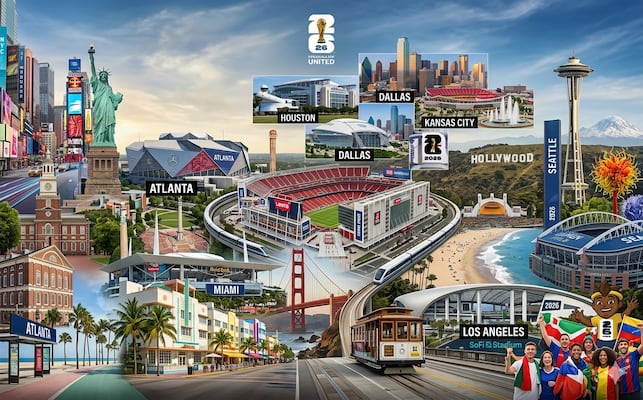 ¿Qué visitar en cada ciudad sede de Estados Unidos durante el Mundial 2026? Una guía rápida