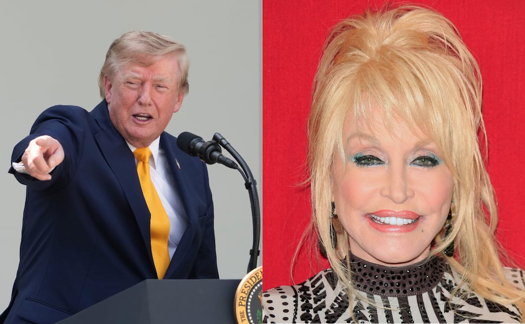 Trump lamenta la muerte de Dolly Parton y decreta luto en EU: “El mundo te quiere”. Foto: AP Photo/Alex Brandon y EFE/EPA/NINA PROMMER