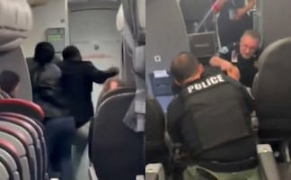 Pasajero de American Airlines enloquece en pleno vuelo; asegura huir de demonios y se traga un rosario. VIDEO