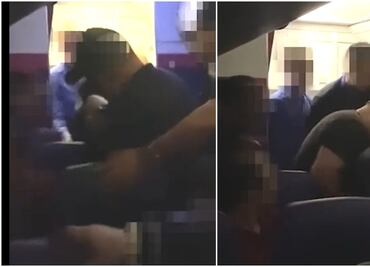 Video. Taclean a pasajero tras gritar “frase terrorista” y tratar de abrir puerta en pleno vuelo