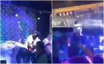 Video. Colapsa escenario y aplasta a bailarines en pleno show en plaza de Colombia